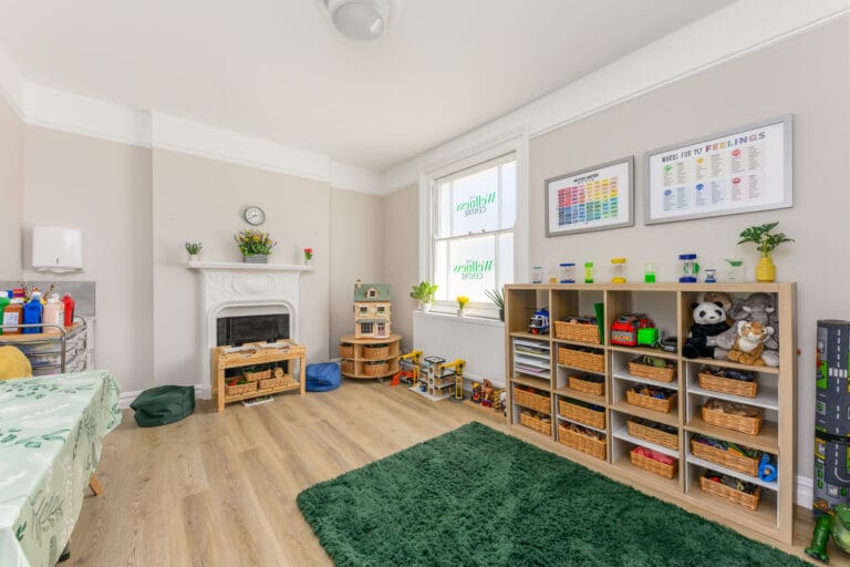 Playroom full of toys and emotional resources in children's therapy clinic Tunbridge Wells
